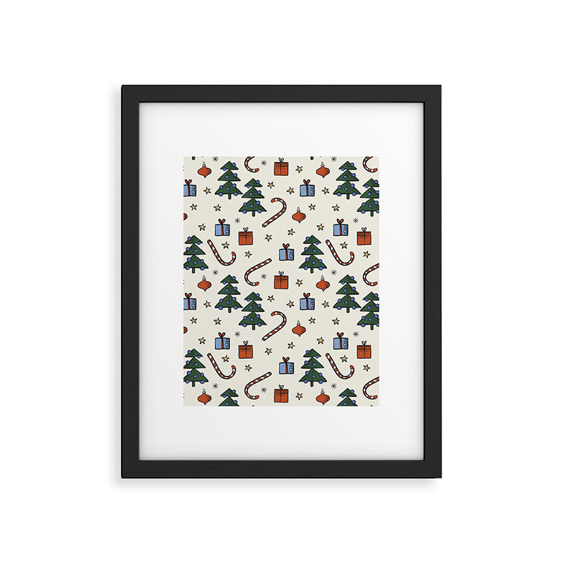 Christmas Pattern #1 Framed Art Print Gallery Image 6