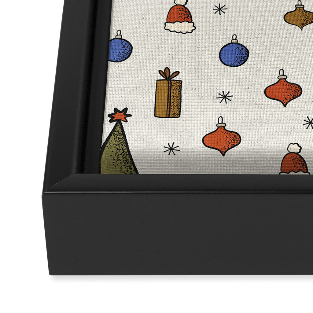 Christmas Pattern #2 Framed Canvas Print Gallery Image 3