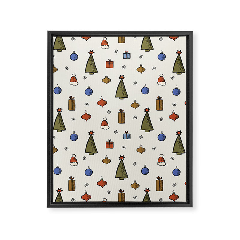Christmas Pattern #2 Framed Canvas Print Gallery Image 8