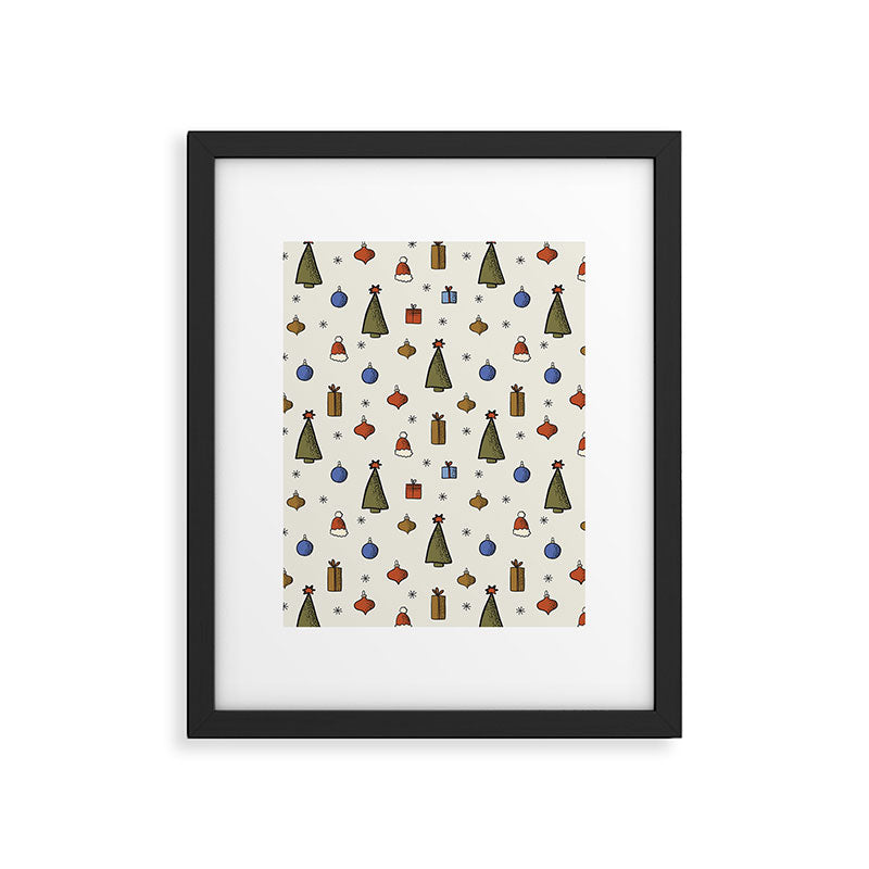 Christmas Pattern #2 Framed Art Print Gallery Image 6