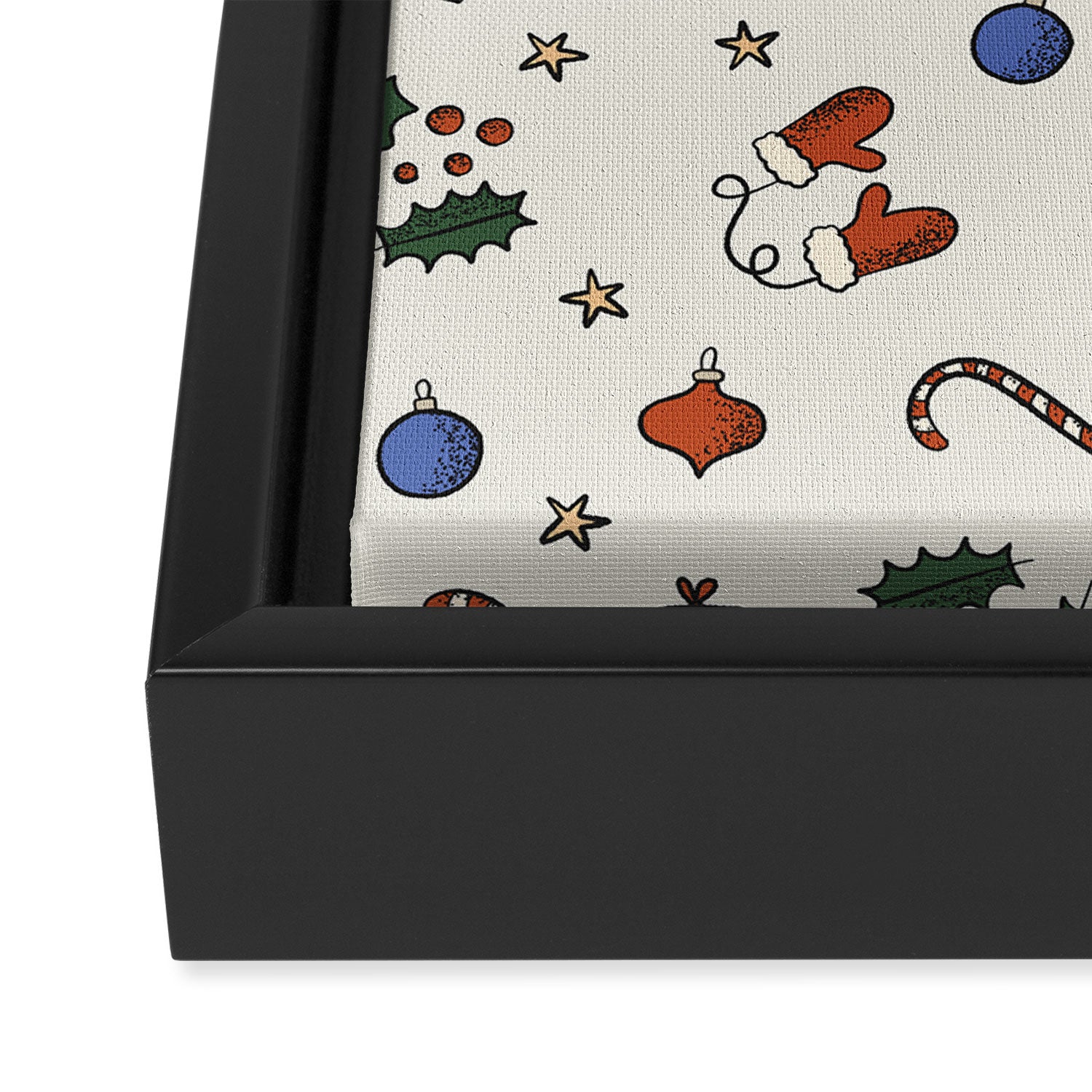 Christmas Pattern #3 Framed Canvas Print Gallery Image 3
