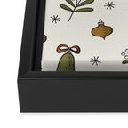 Christmas Pattern #4 Framed Canvas Print Gallery Image 3