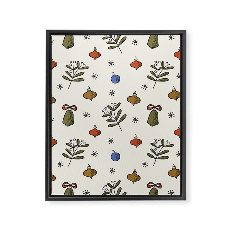 Christmas Pattern #4 Framed Canvas Print Gallery Image 8