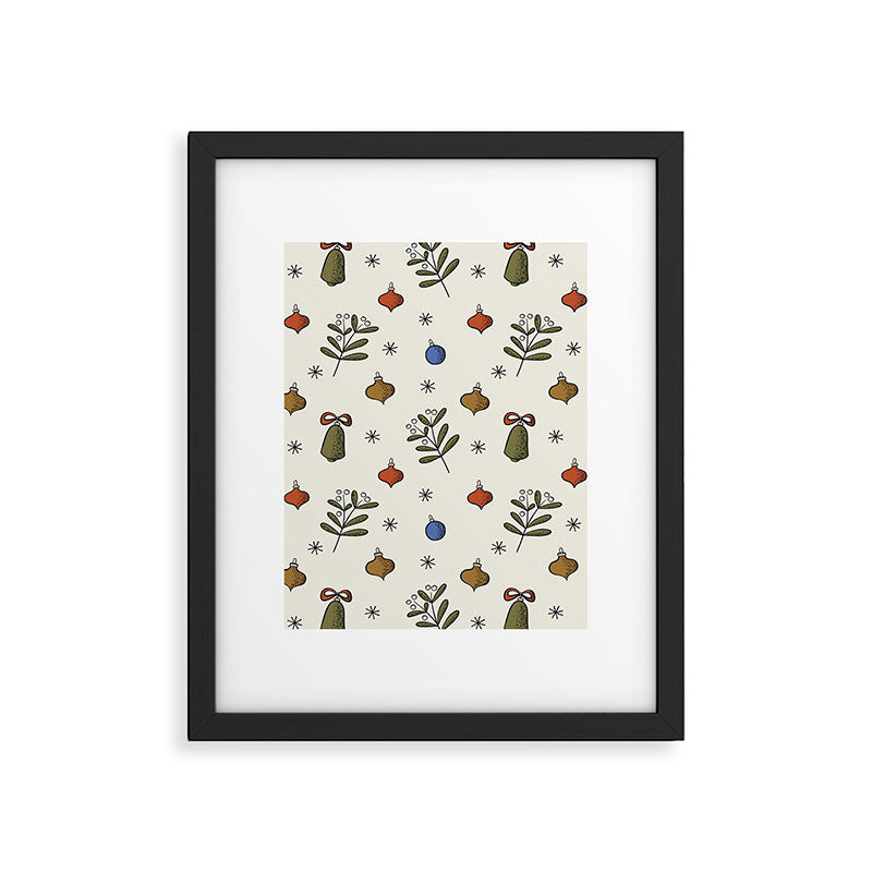 Christmas Pattern #4 Framed Art Print Gallery Image 6