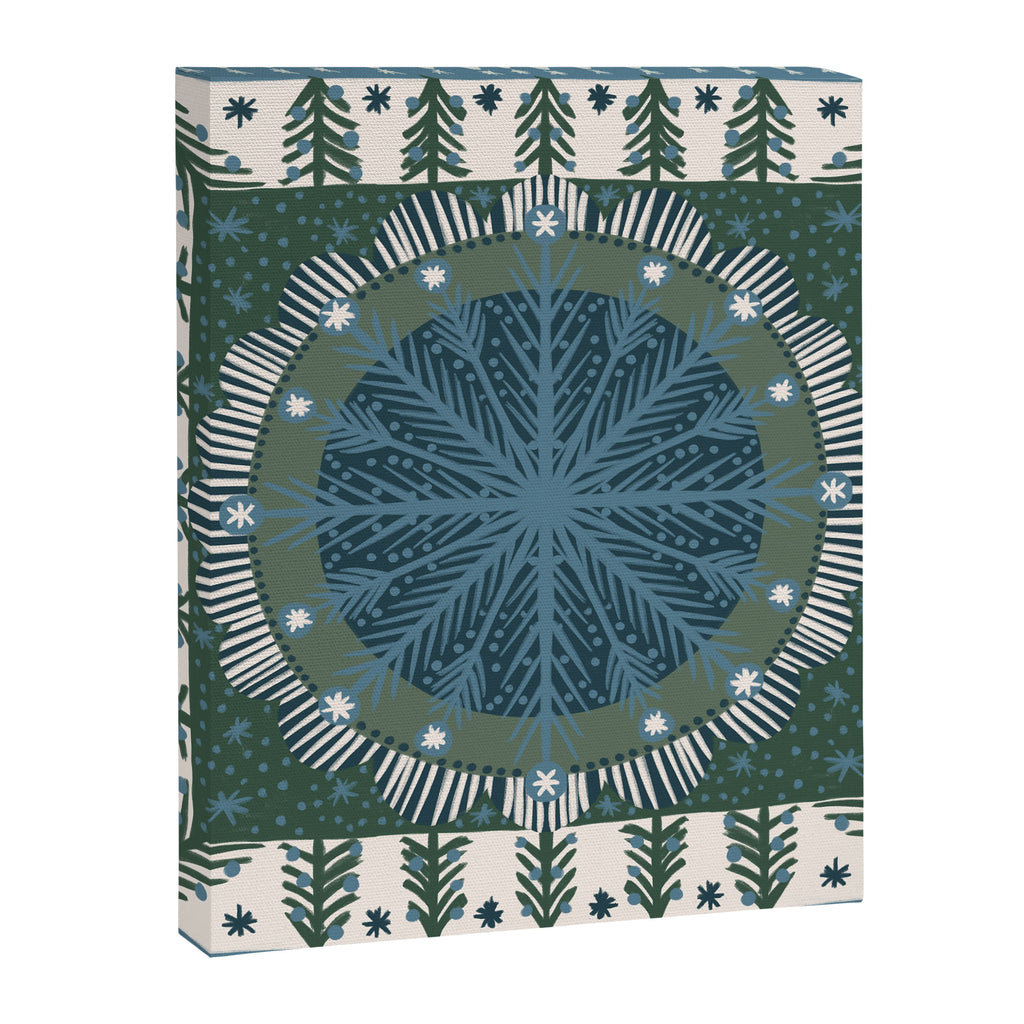 Christmas Symmetric Pattern #3 Canvas Print Gallery Image 8