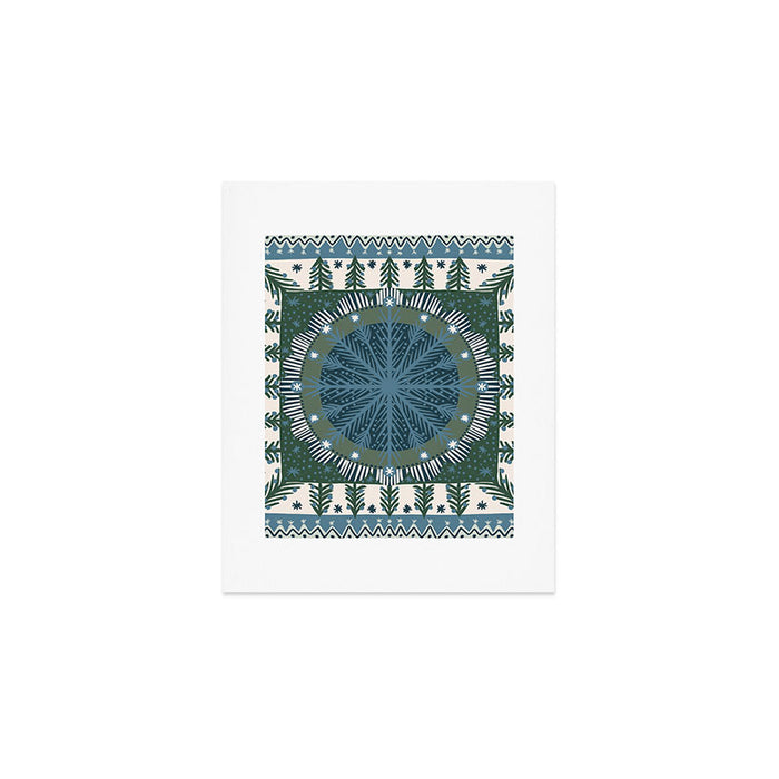 Christmas Symmetric Pattern #3 Art Print Gallery Image 1