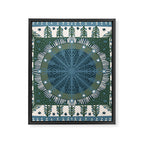 Christmas Symmetric Pattern #3 Framed Canvas Print Gallery Image 8