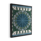 Christmas Symmetric Pattern #3 Framed Canvas Print Gallery Image 2