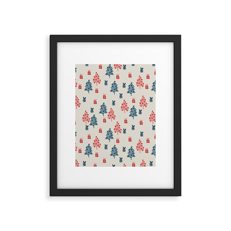 Christmas Trees & Gifts Framed Art Print Gallery Image 6