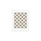 Classic Monochrome Leaf Motif Art Print Gallery Image 1