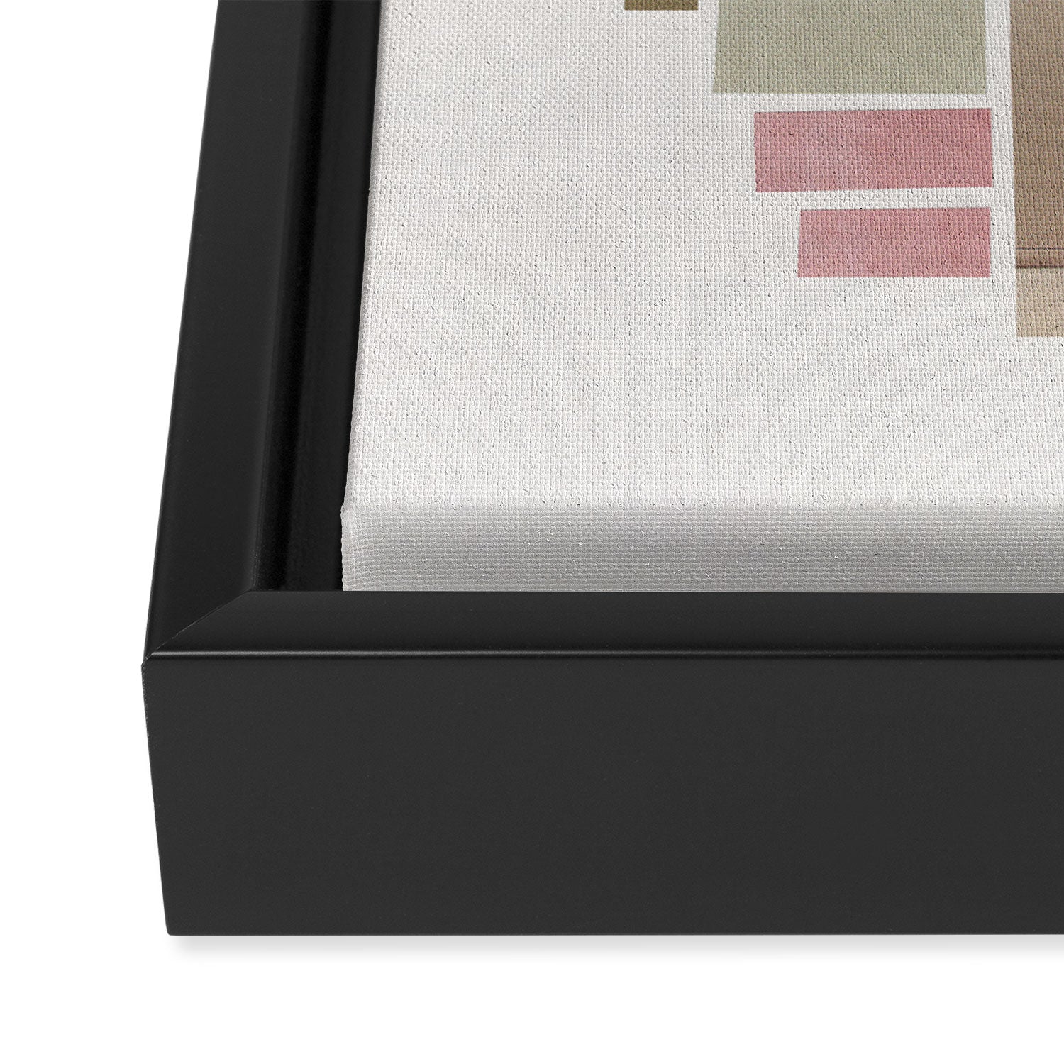 Color Blocks #4 Framed Canvas Print Gallery Image 3