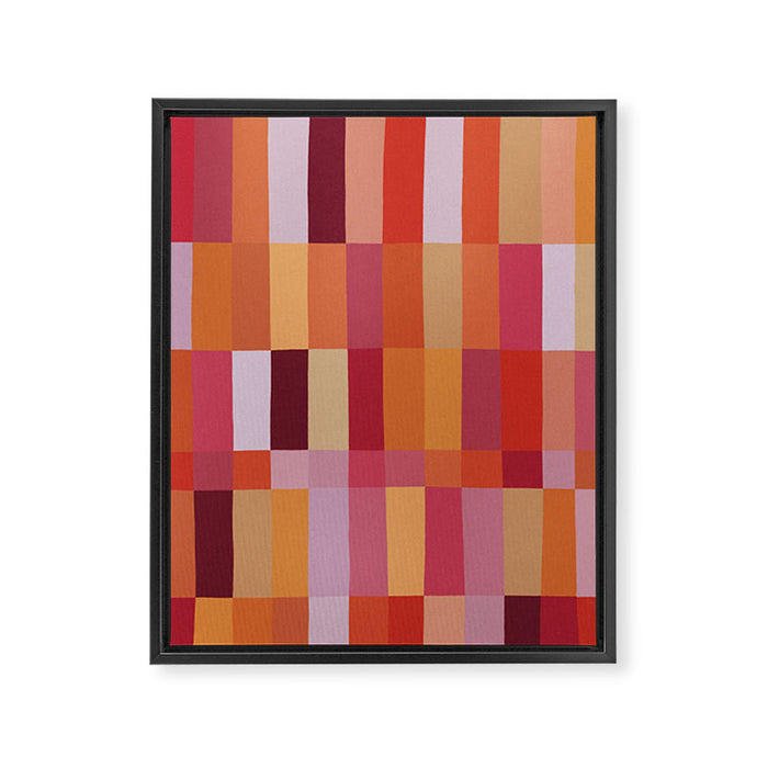 Color Blocks / Summer Fields Framed Canvas Print Gallery Image 1