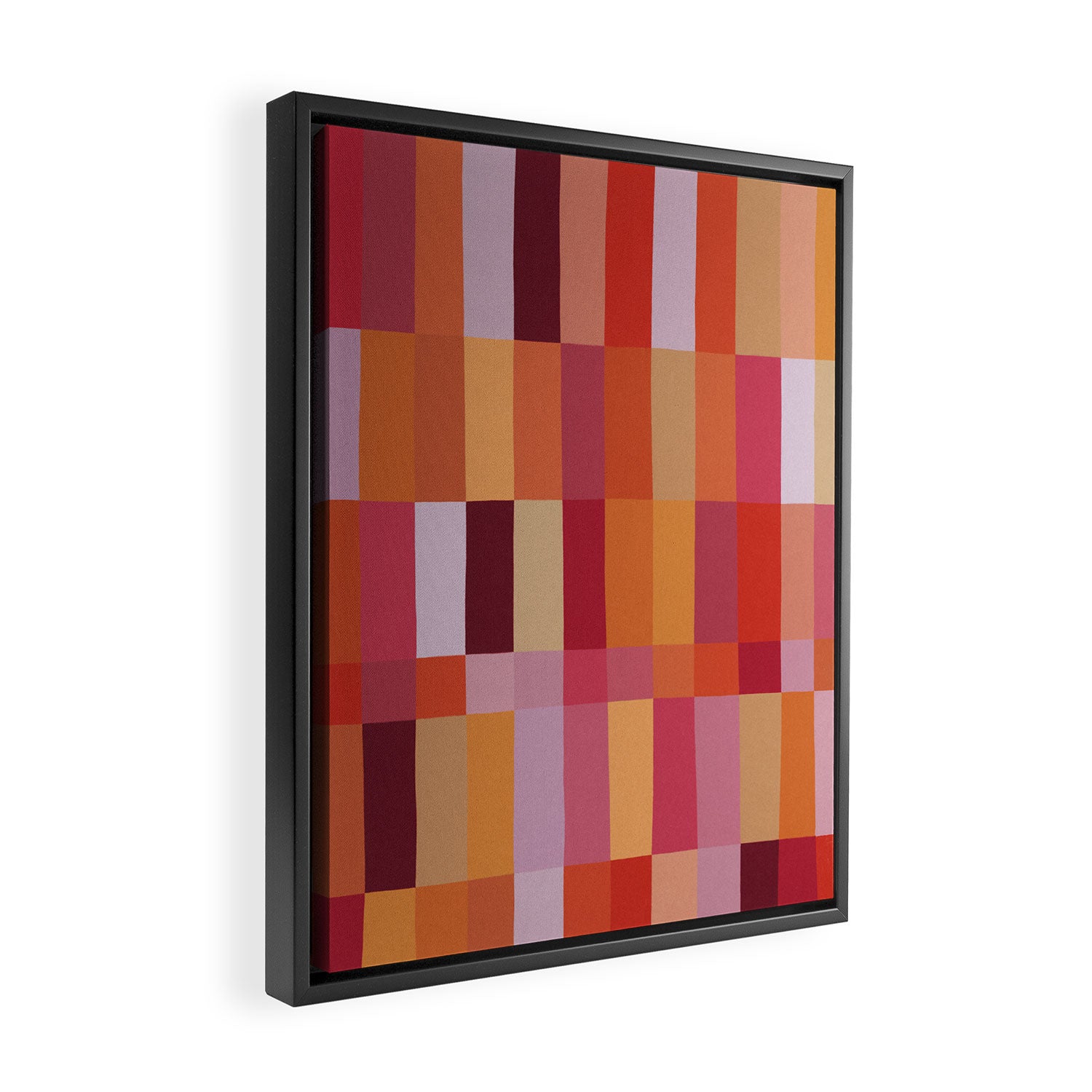 Color Blocks / Summer Fields Framed Canvas Print Gallery Image 2