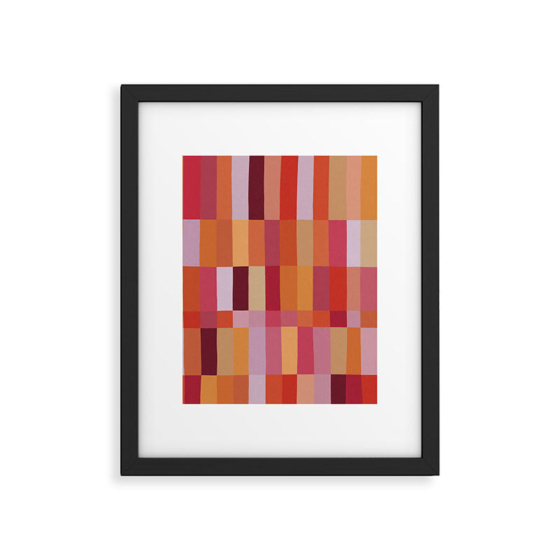 Color Blocks / Summer Fields Framed Art Print Gallery Image 6