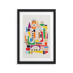 Colorful Castle Framed Art Print Gallery Image 2