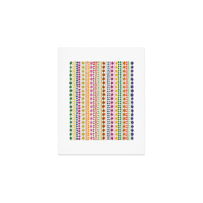 Colorful Hand Drawn Dots Art Print Gallery Image 1