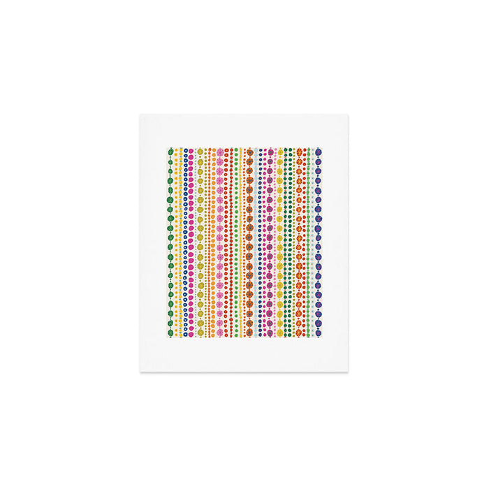 Colorful Hand Drawn Dots Art Print Gallery Image 1