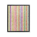 Colorful Hand Drawn Dots Framed Canvas Print Gallery Image 8