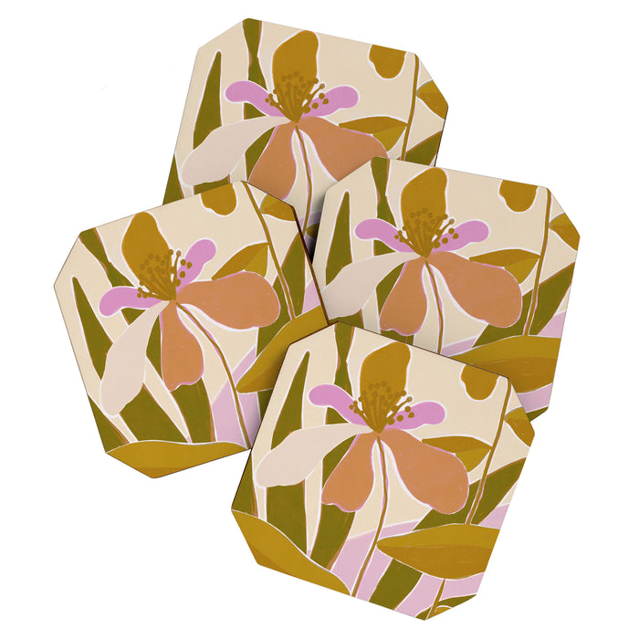 Colorful Iris Flowers Coaster Gallery Image 1