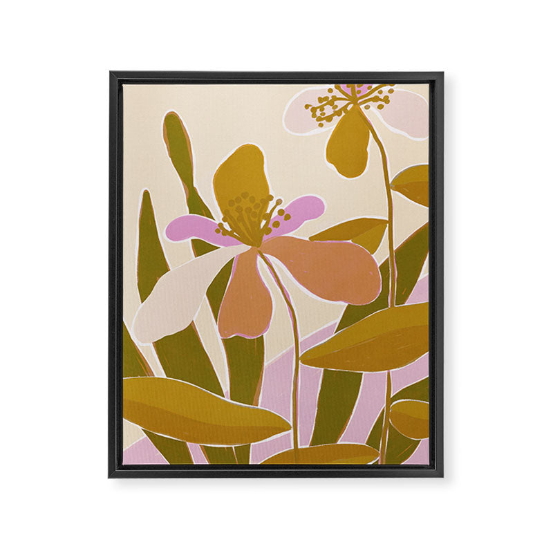 Colorful Iris Flowers Framed Canvas Print Gallery Image 8