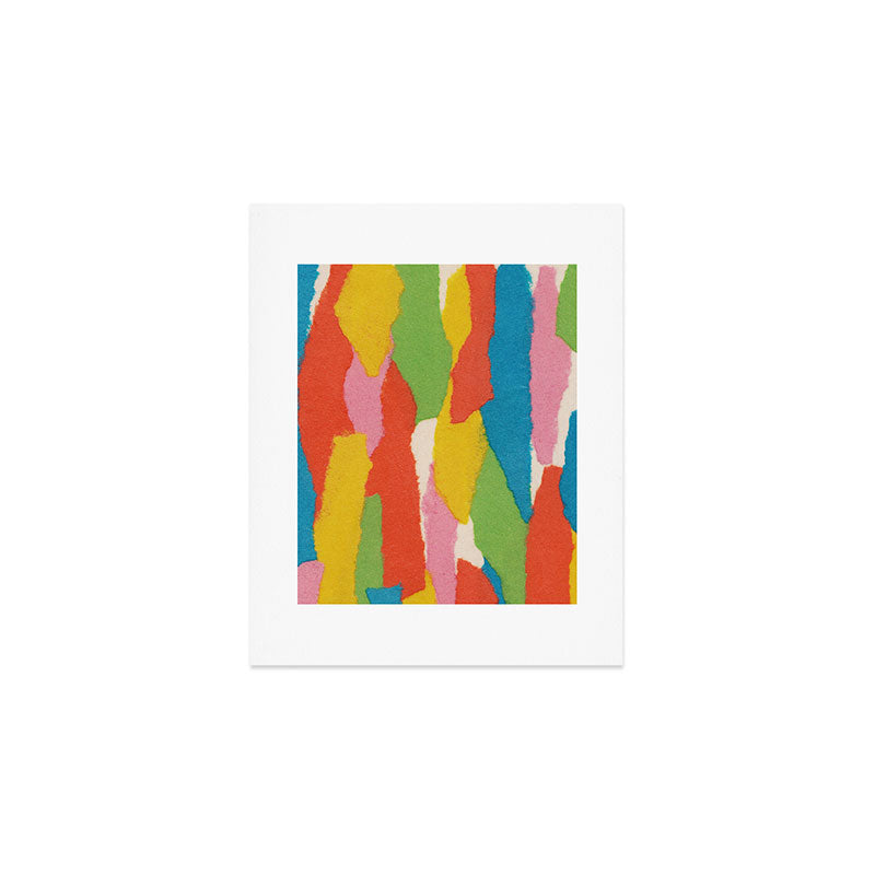 Colorful Paper Collage #1 Art Print Gallery Image 1