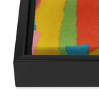 Colorful Paper Collage #1 Framed Canvas Print Gallery Image 3
