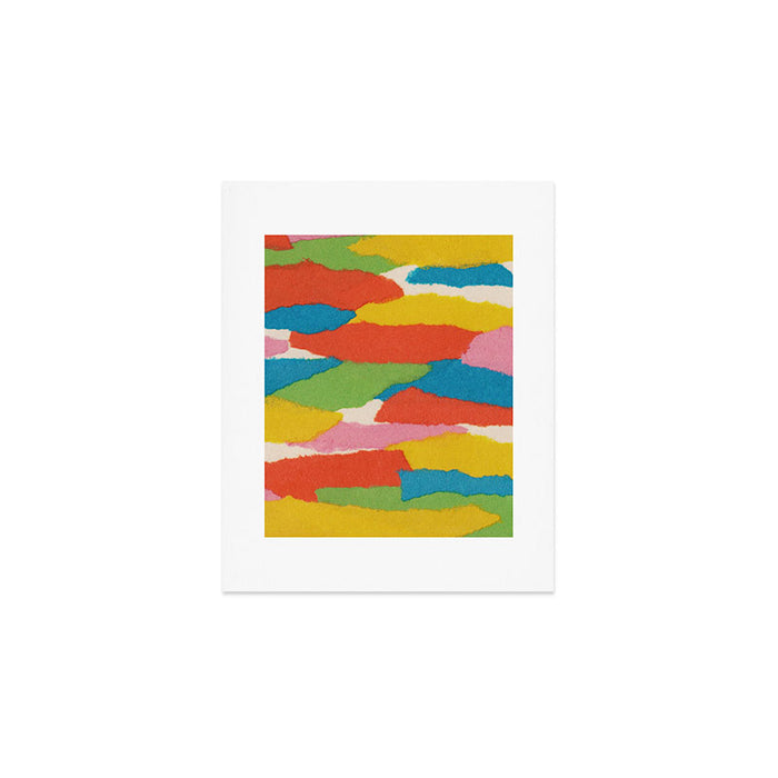 Colorful Paper Collage #2 Art Print Gallery Image 1