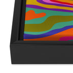 Colorful Pattern Framed Canvas Print Gallery Image 3