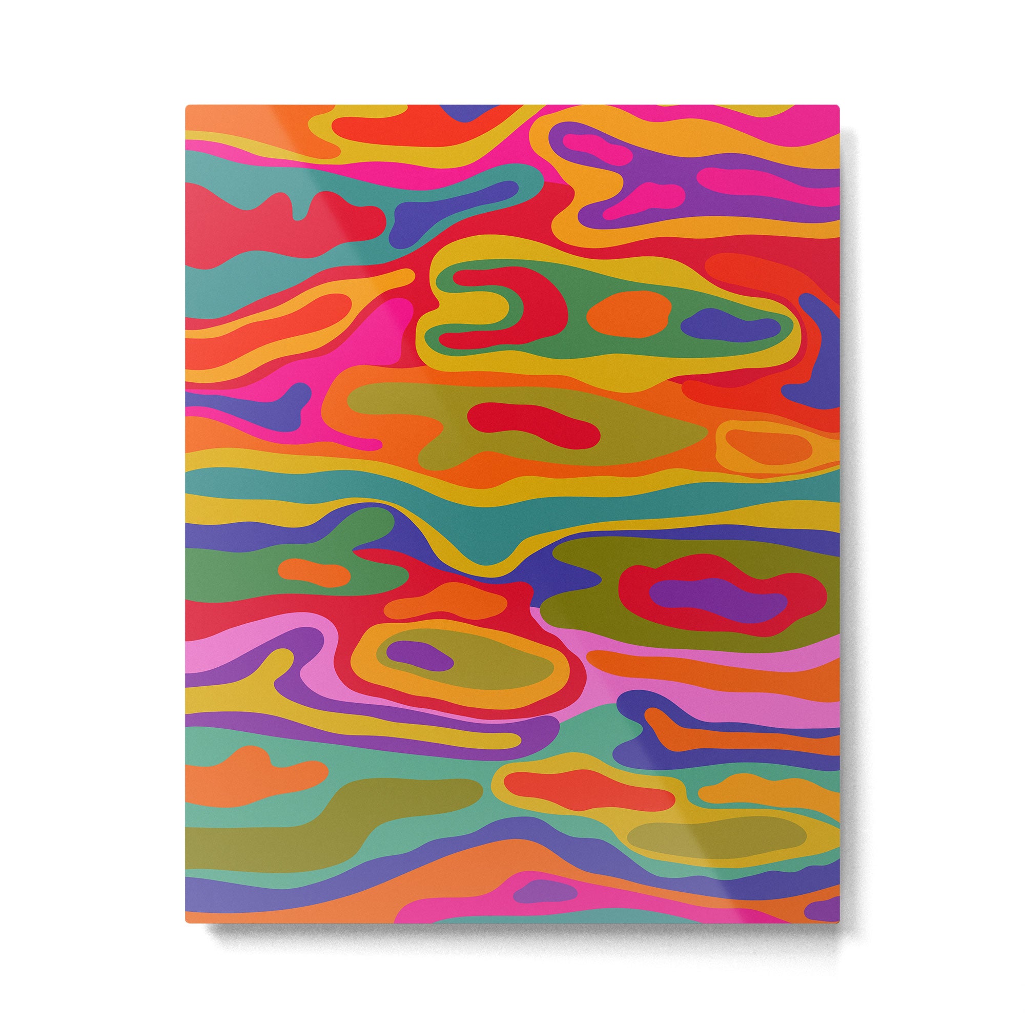 Colorful Pattern Metal Print Gallery Image 4