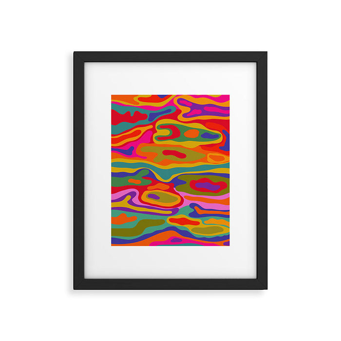 Colorful Pattern Framed Art Print Gallery Image 1