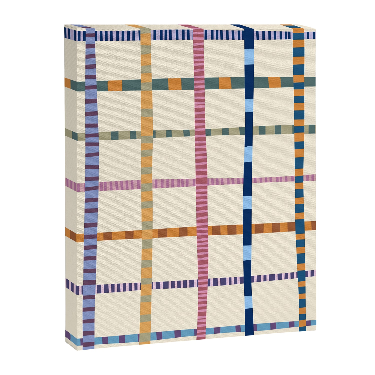 Colorful Patterned Grid Canvas Print Gallery Image 8