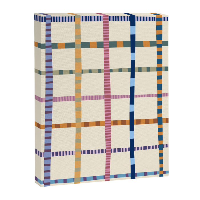 Colorful Patterned Grid Canvas Print Gallery Image 1