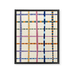 Colorful Patterned Grid Framed Canvas Print Gallery Image 8