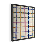 Colorful Patterned Grid Framed Canvas Print Gallery Image 2