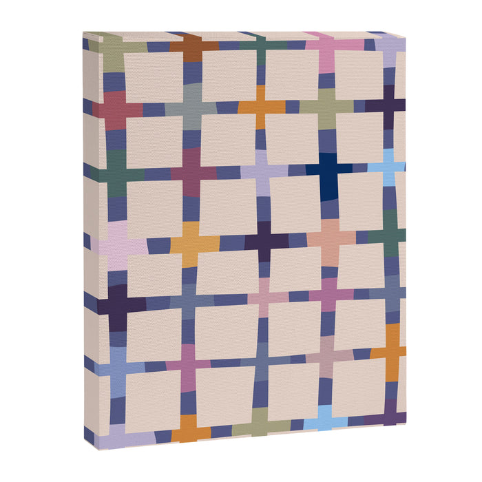 Colorful Patterned Grid II Canvas Print Gallery Image 1