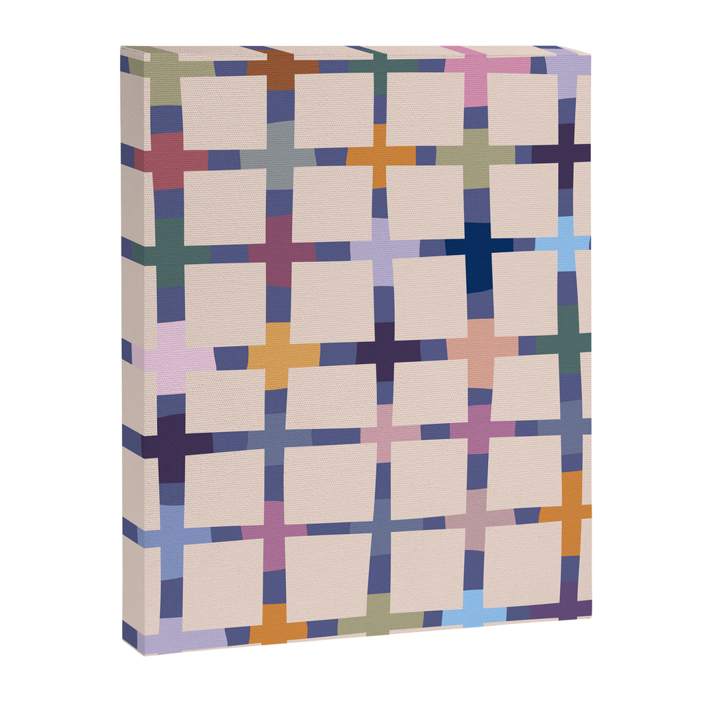 Colorful Patterned Grid II Canvas Print Gallery Image 8