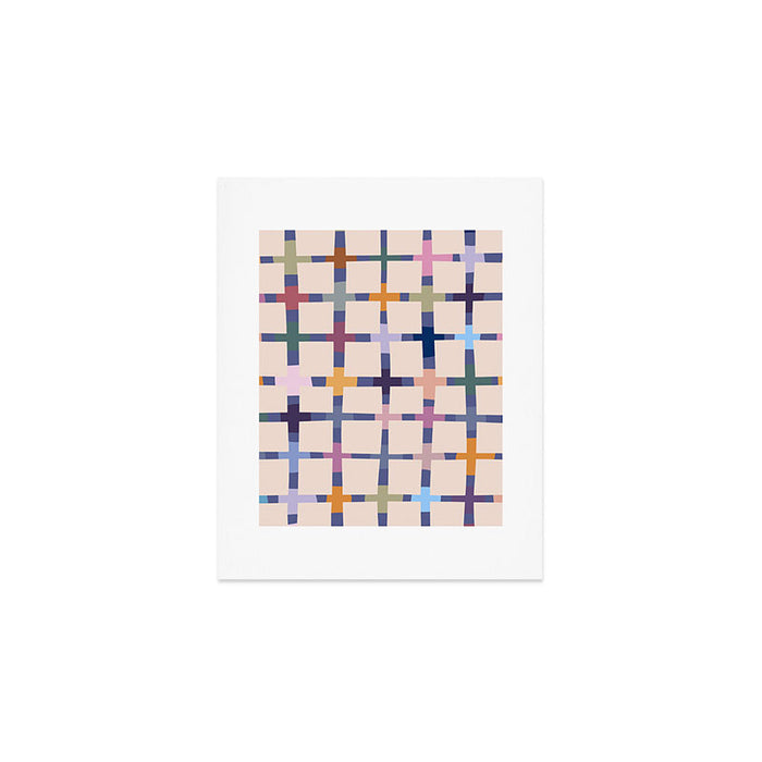 Colorful Patterned Grid II Art Print Gallery Image 1