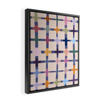 Colorful Patterned Grid II Framed Canvas Print Gallery Image 2