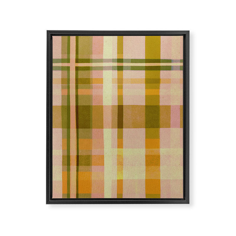 Colorful Plaid #1 Framed Canvas Print Gallery Image 8