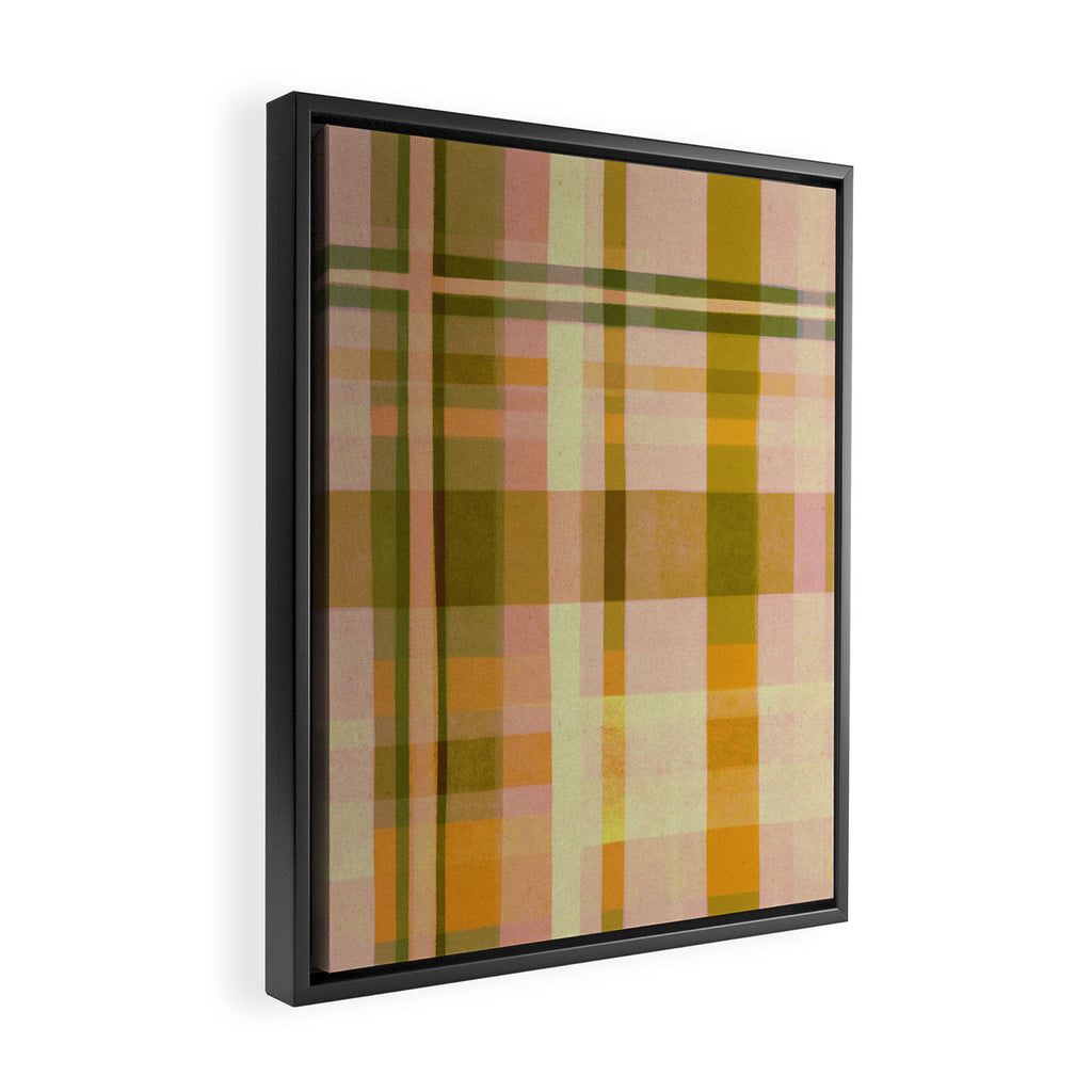 Colorful Plaid #1 Framed Canvas Print Gallery Image 2