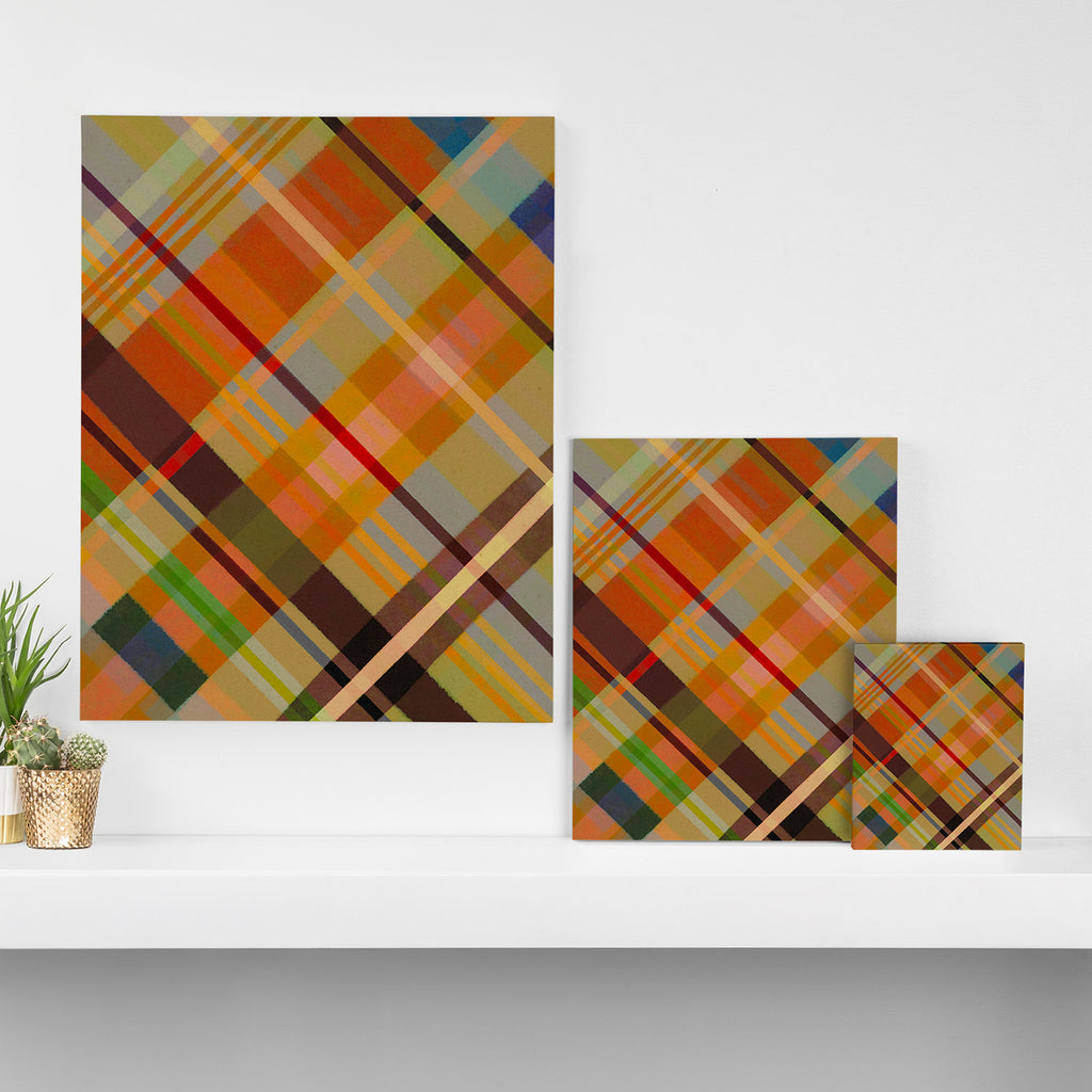 Colorful Plaid #2 Canvas Print Gallery Image 3