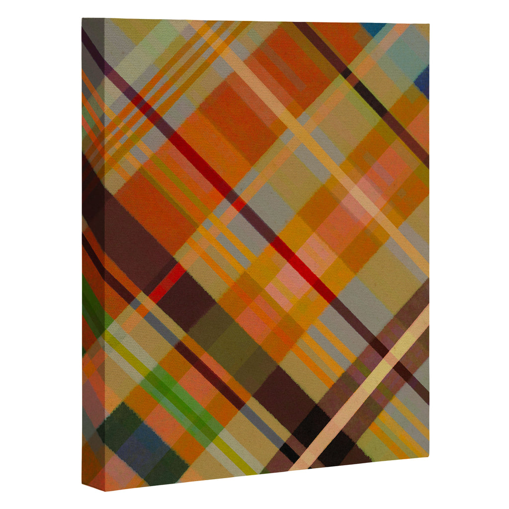 Colorful Plaid #2 Canvas Print Gallery Image 3
