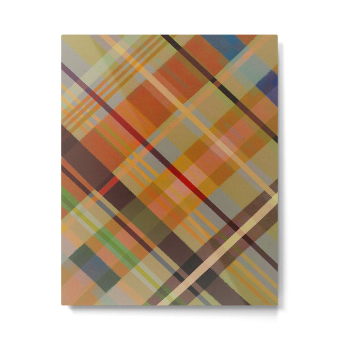 Colorful Plaid #2 Metal Print Gallery Image 1