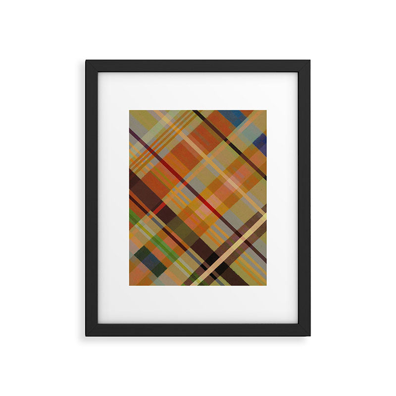 Colorful Plaid #2 Framed Art Print Gallery Image 5
