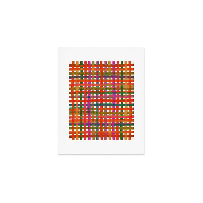 Colorful Plaid #3 Art Print Gallery Image 1