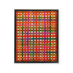 Colorful Plaid #3 Framed Canvas Print Gallery Image 6