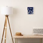 Cyan Herbarium #1 Canvas Print Gallery Image 2