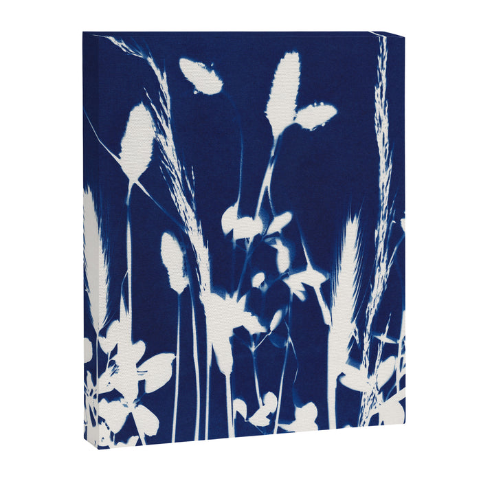 Cyan Herbarium #1 Canvas Print Gallery Image 1