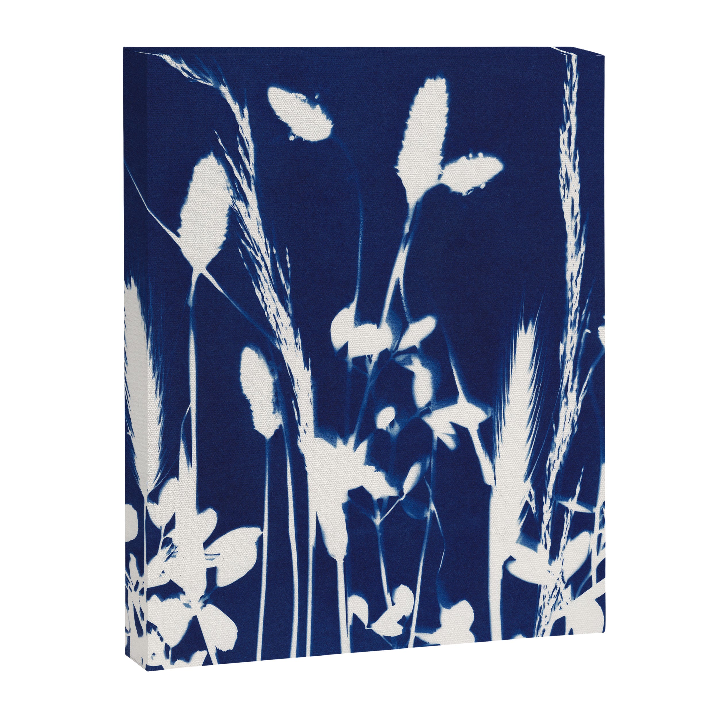 Cyan Herbarium #1 Canvas Print Gallery Image 6