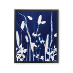 Cyan Herbarium #1 Framed Canvas Print Gallery Image 6